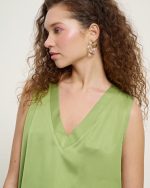 BLOUSE V NECK SATIN - Image 11