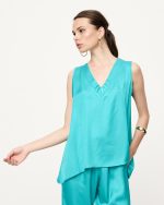 BLOUSE V NECK SATIN - Image 21