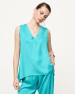 BLOUSE V NECK SATIN - Image 22