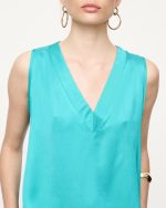 BLOUSE V NECK SATIN - Image 23