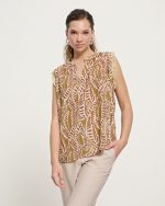 BLOUSE V NECK PRINTED