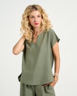 BLOUSE V NECK