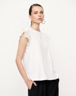 COTTON RUFFLE SLEEVE