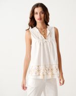 BLOUSE COTTON SLEEVELESS