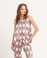 BLOUSE PRINTED SATIN