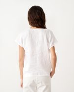 LINEN BLOUSE TIE FRONT - Image 16