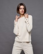 BLOUSE KNITTED ROUND NECK