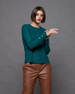 BLOUSE KNITTED ROUND NECK - Image 9