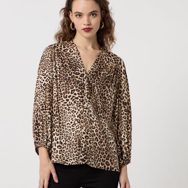 BLOUSE COTTON ANIMAL PRINT