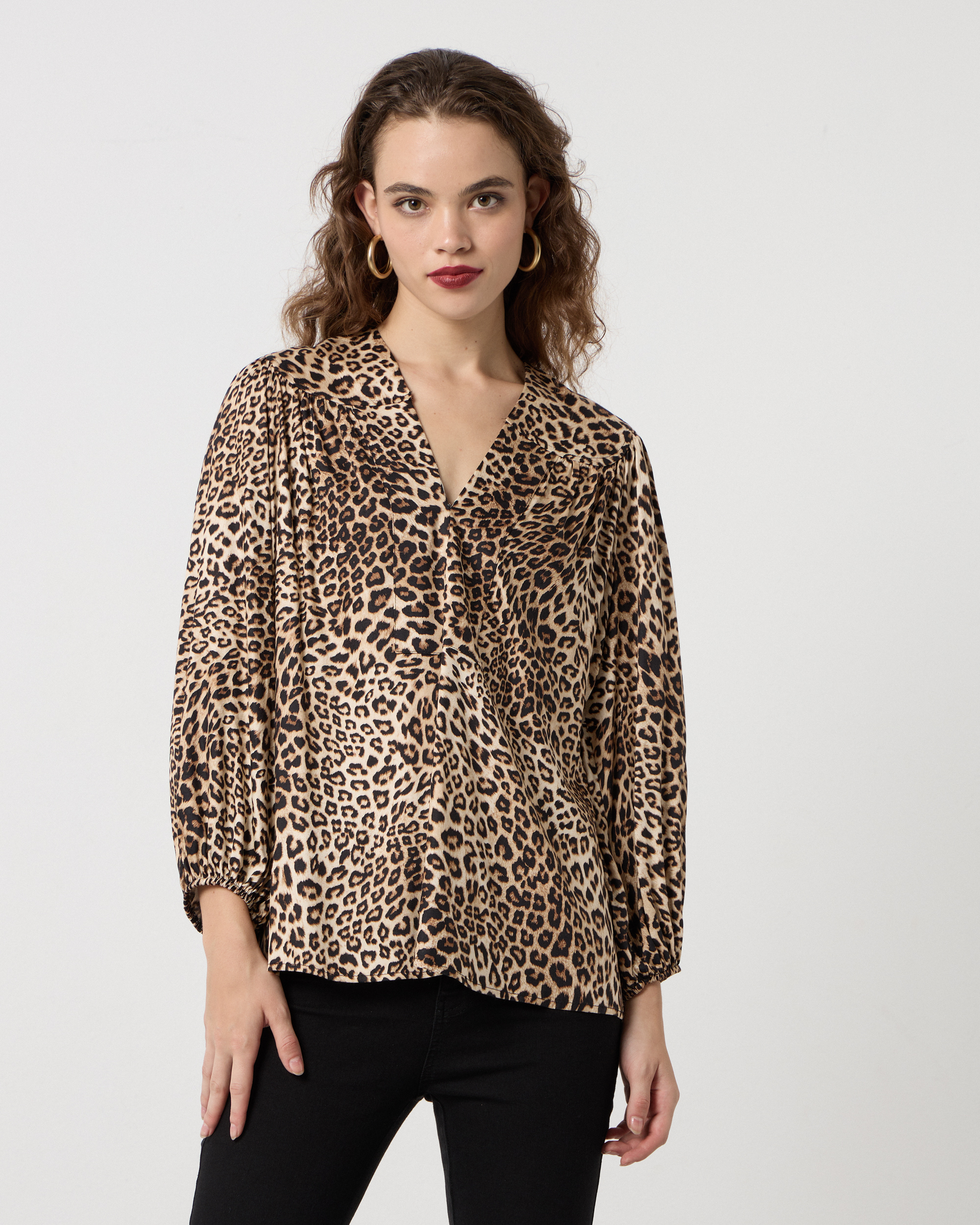 46036.jpg BLOUSE COTTON ANIMAL PRINT - Image 1