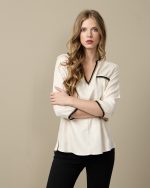 BLOUSE COTTON THREE QUARTER SLEEVE - Image 6