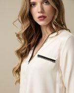 BLOUSE COTTON THREE QUARTER SLEEVE - Image 8