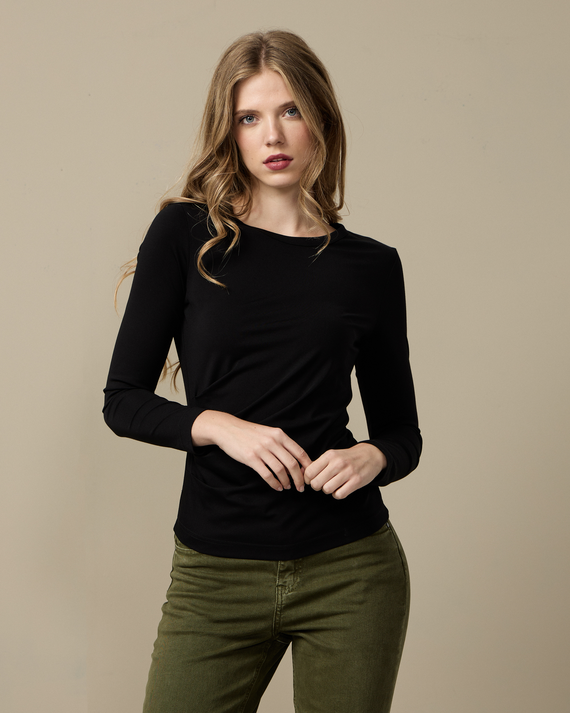 46067.jpg BLOUSE LYCRA LONG SLEEVE - Image 1