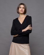 BLOUSE LYCRA V NECK - Image 3