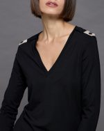 BLOUSE LYCRA V NECK - Image 4