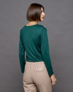 BLOUSE LYCRA V NECK - Image 8