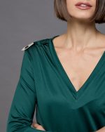 BLOUSE LYCRA V NECK - Image 9