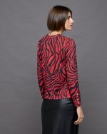 KNITTED BLOUSE ZEBRA PRINT - Image 6