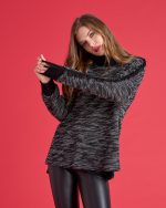 TWO TONED KNITTED SWEATER