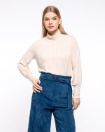 BLOUSE KNITTED HIGH NECK - Image 2