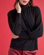 BLOUSE KNITTED HIGH NECK - Image 7