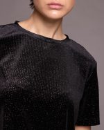 VELVET BLOUSE SHORT SLEEVE - Image 4