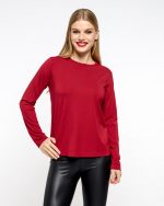 BLOUSE LYCRA ROUND NECK