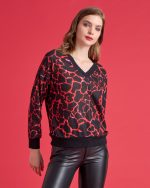 KNITTED BLOUSE PRINTED - Image 5