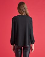 KNITTED BLOUSE V NECK - Image 9