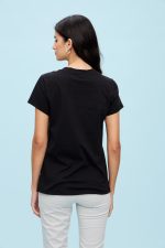T-SHIRT COTTON V NECK - Image 4