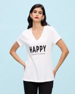 T-SHIRT COTTON V NECK - Image 6