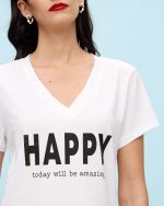 T-SHIRT COTTON V NECK - Image 8