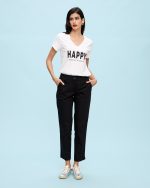 T-SHIRT COTTON V NECK - Image 10
