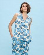 BLOUSE SATIN PRINTED
