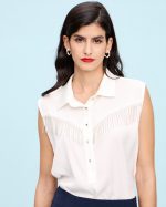BLOUSE METAL FRINGES