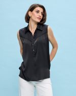 BLOUSE METAL FRINGES - Image 2