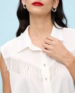 BLOUSE METAL FRINGES - Image 8