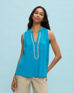 BLOUSE VISCOSE SLEEVELESS - Image 2
