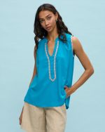 BLOUSE VISCOSE SLEEVELESS - Image 6