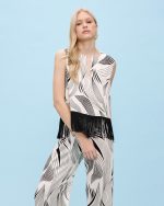BLOUSE PRINTED FRINGES - Image 2
