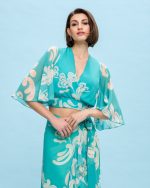 CROPPED CHIFFON PRINTED