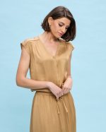 BLOUSE CUPRO V NECK - Image 3
