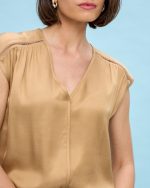 BLOUSE CUPRO V NECK - Image 4