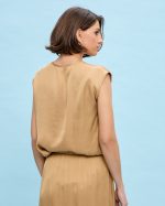 BLOUSE CUPRO V NECK - Image 5