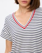 BLOUSE V NECK STRIPES - Image 3