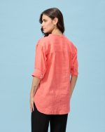 BLOUSE LINEN THREE QUARTER SLEEVE - Image 6