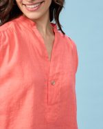 BLOUSE LINEN THREE QUARTER SLEEVE - Image 7