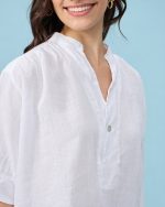 BLOUSE LINEN THREE QUARTER SLEEVE - Image 11