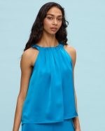 BLOUSE SATIN HALTER NECK - Image 2