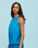 BLOUSE SATIN HALTER NECK - Image 3
